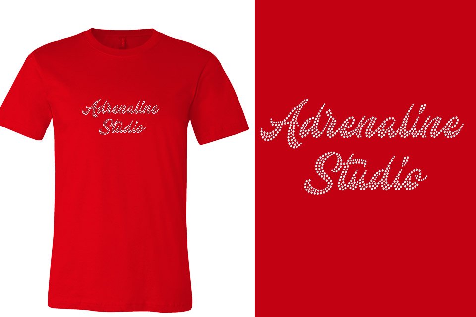 Rhinestones Adrenaline Studio stones 1-color Unisex t-shirt