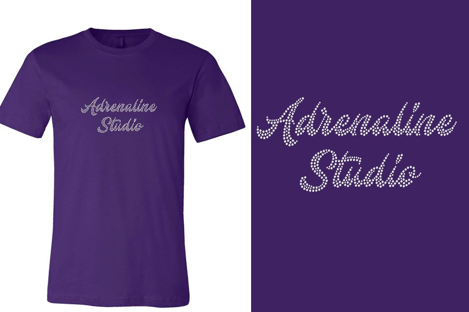 Rhinestones Adrenaline Studio stones 1-color Unisex t-shirt