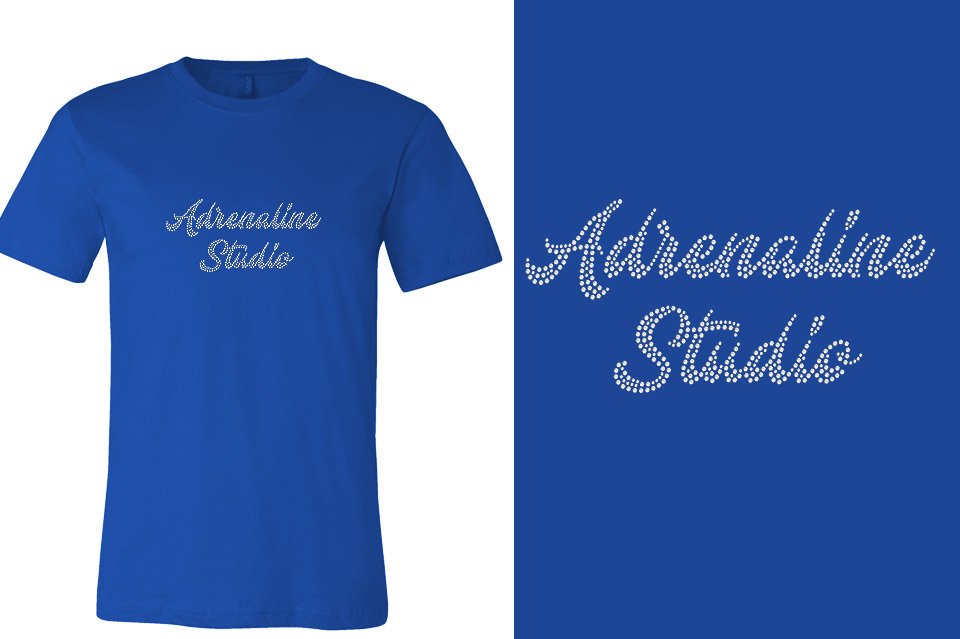 Rhinestones Adrenaline Studio stones 1-color Unisex t-shirt